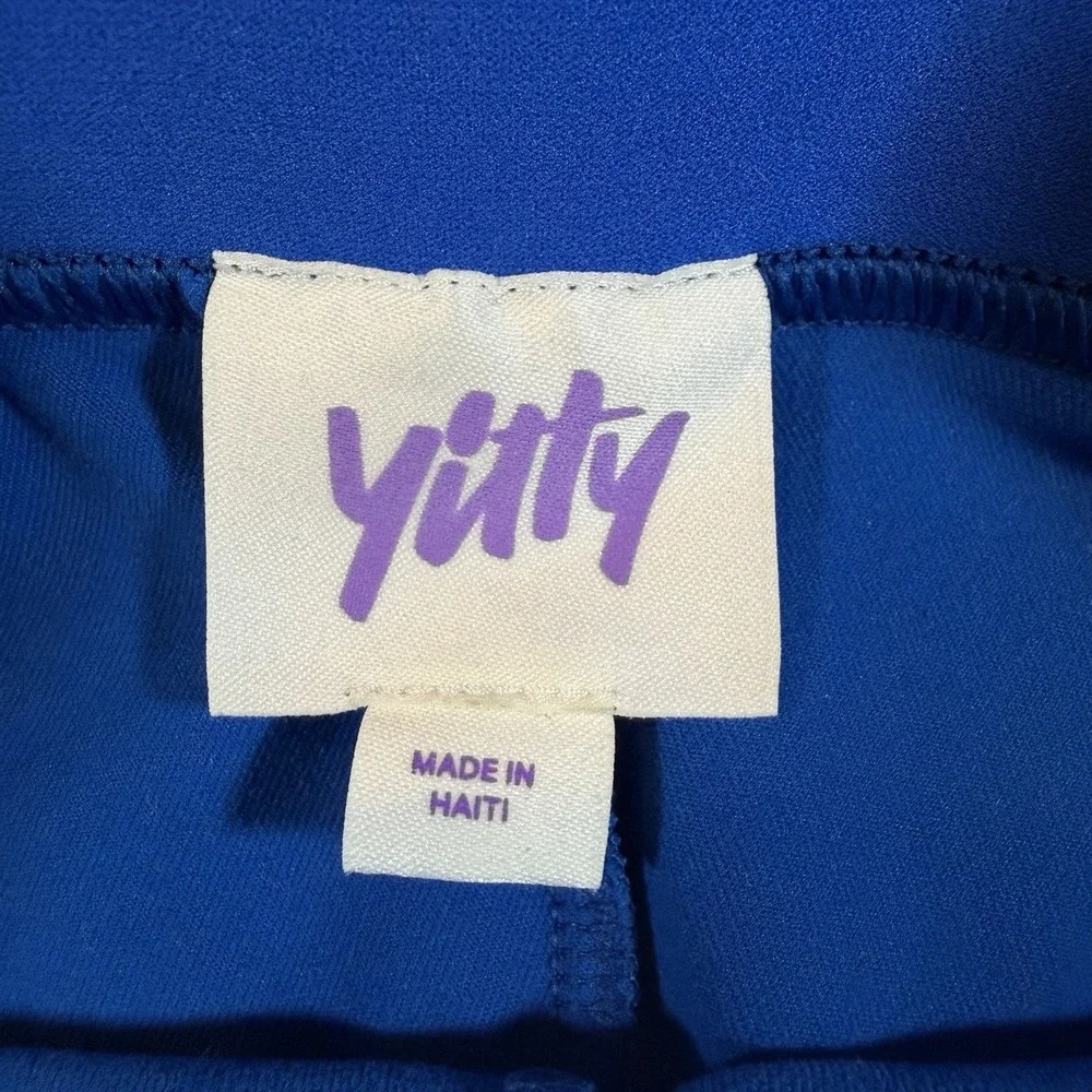 Fabletics‎ Yitty Major Label Shaping High Waist Bike Shorts Blue Womens S